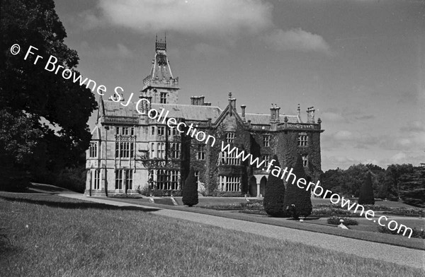 ADARE MANOR  SOUTH FRONT FROM HILL (CLOUDS)